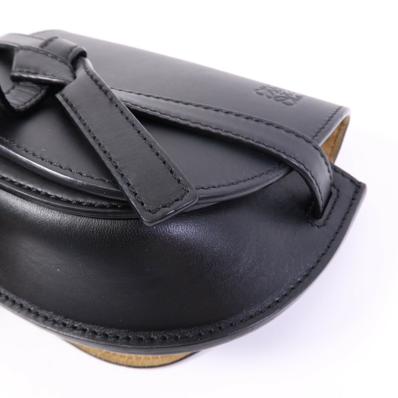 LOEWE 牛皮皮革Mini Gate Dual金扣肩背袋-9