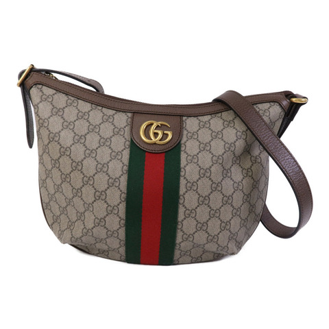 GUCCI 塗層帆布Ophidia金扣肩背袋