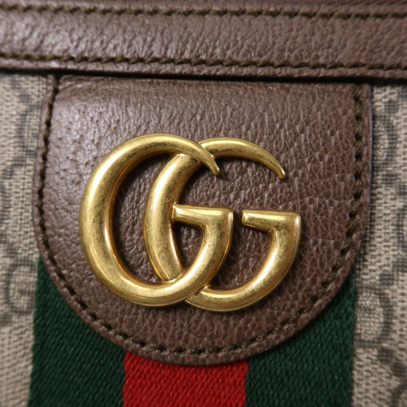 GUCCI 塗層帆布Ophidia金扣肩背袋-6