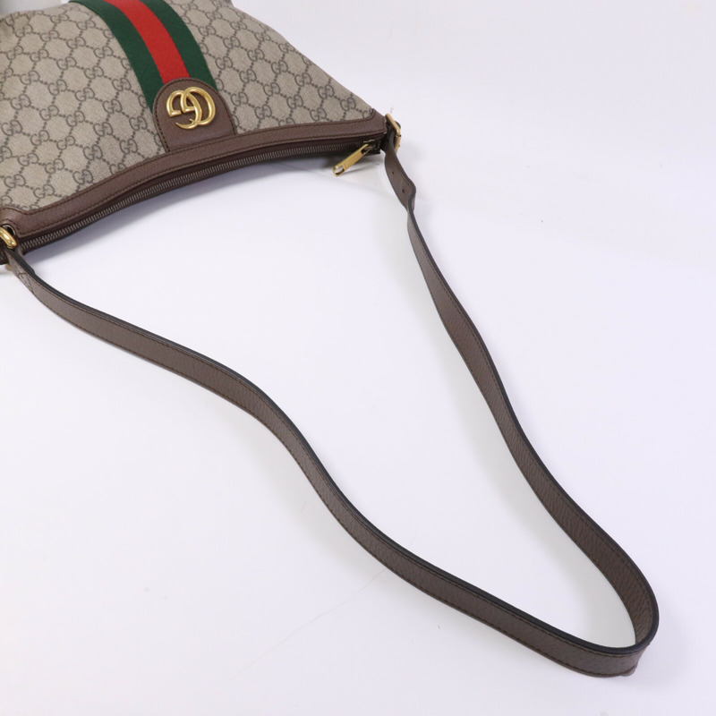 GUCCI 塗層帆布Ophidia金扣肩背袋-9