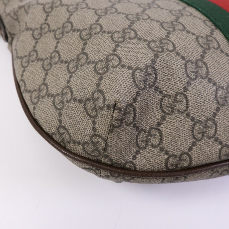 GUCCI 塗層帆布Ophidia金扣肩背袋-10