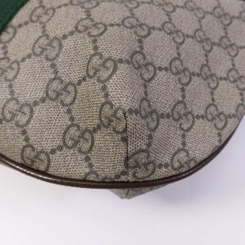 GUCCI 塗層帆布Ophidia金扣肩背袋-11