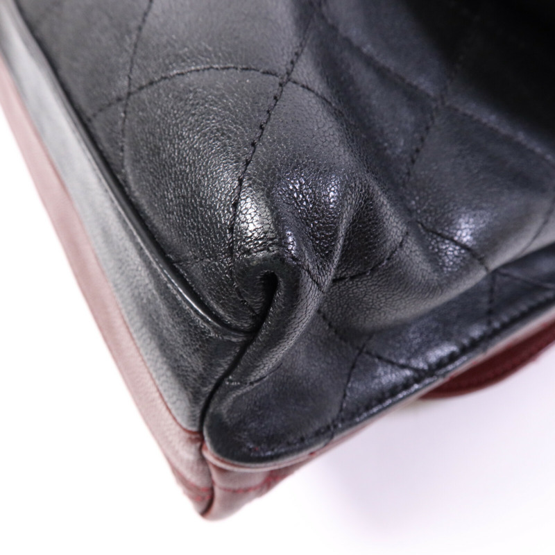 CHANEL 牛皮皮革Chain Shoulder Bag金扣鏈帶肩背袋-12