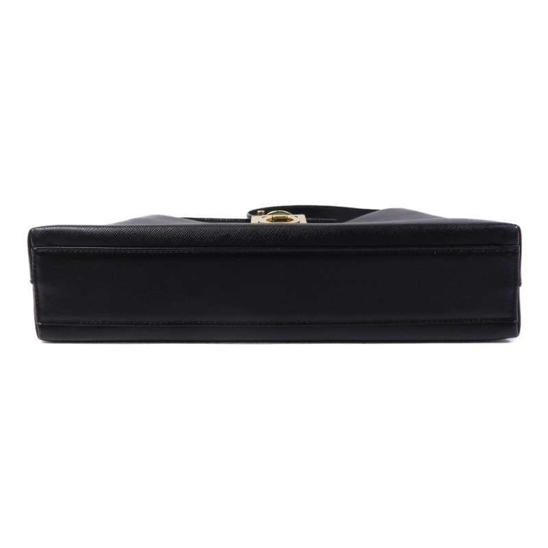 Salvatore Ferragamo 牛皮皮革Gancini金扣肩背袋-3