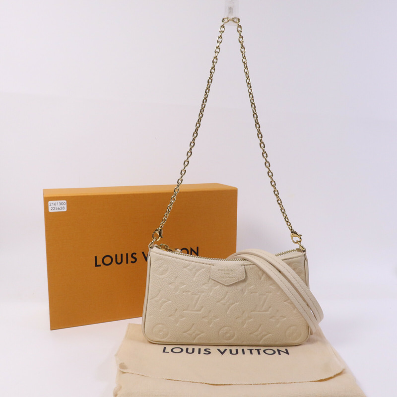 LOUIS VUITTON Monogram Empreinte Easy Pouch On Strap金扣手挽肩背兩用袋-9