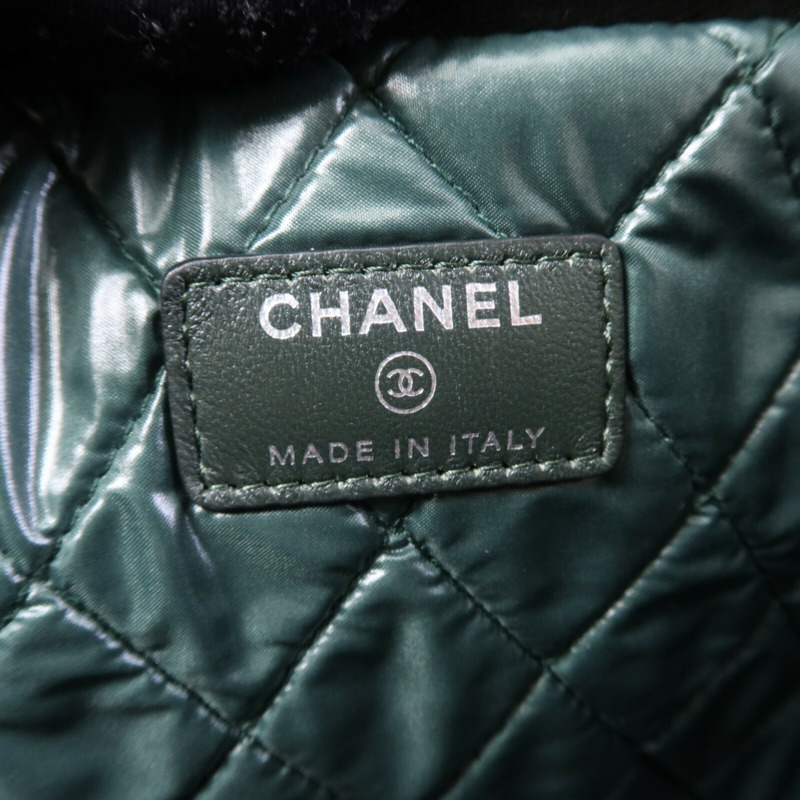 CHANEL 牛皮/羊皮皮革Clutch銀扣手拿包-5