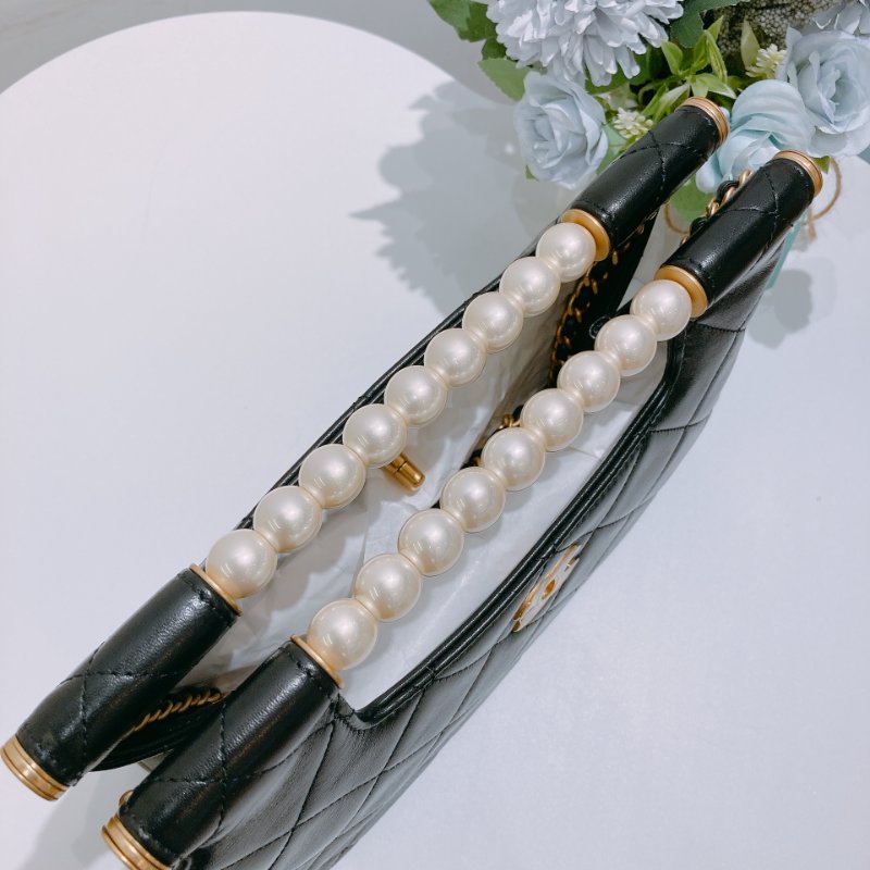 TW4787 Chanel 香奈兒 小號 珍珠手柄 單肩袋AS5413 Small Shopping Bag With Pearl Handle-9