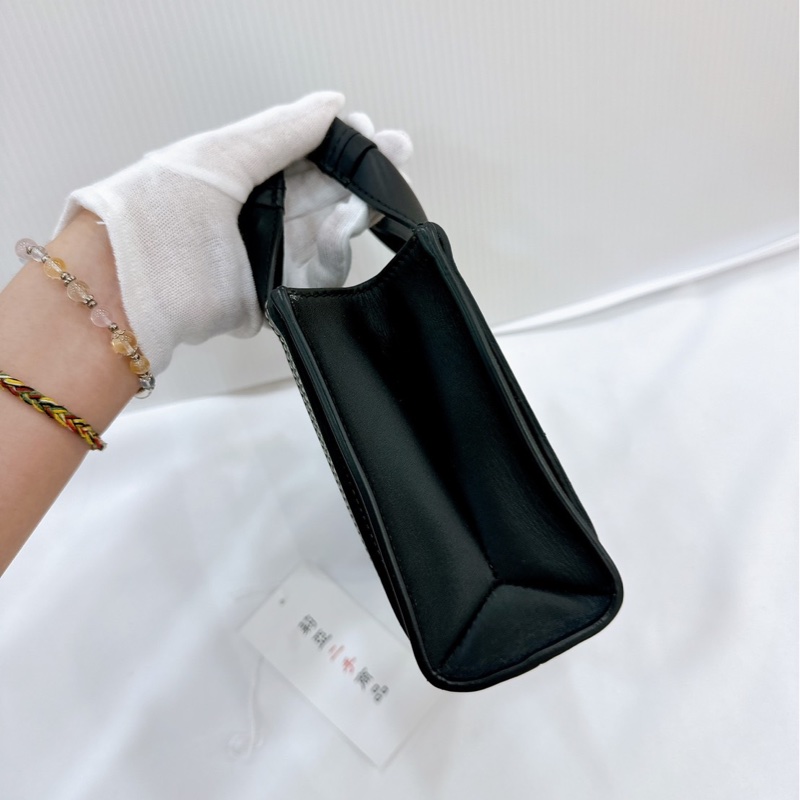 莉亞精品♡ Chloe mini woody 黑皮革 二手美包-3