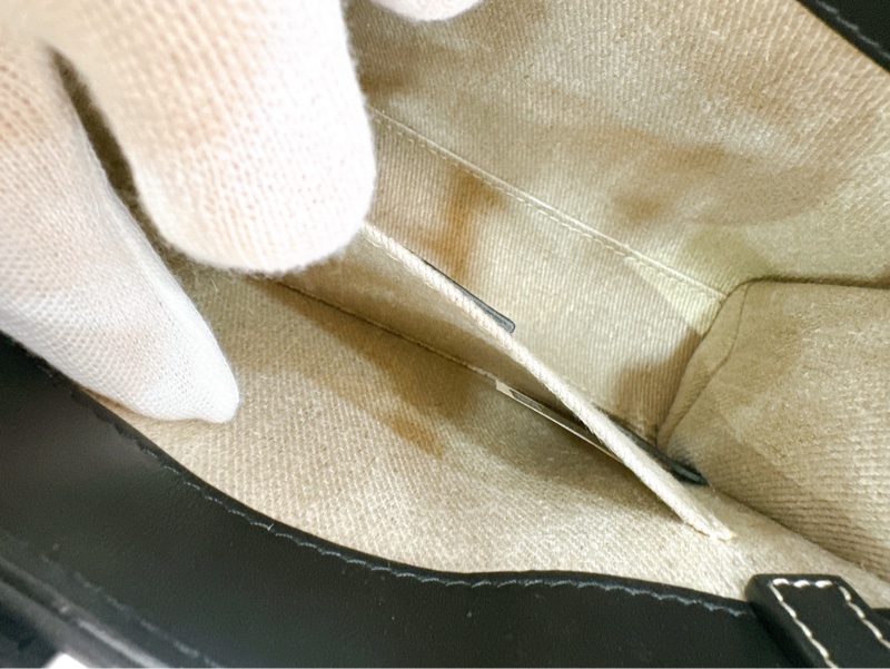 莉亞精品♡ Chloe mini woody 黑皮革 二手美包-11