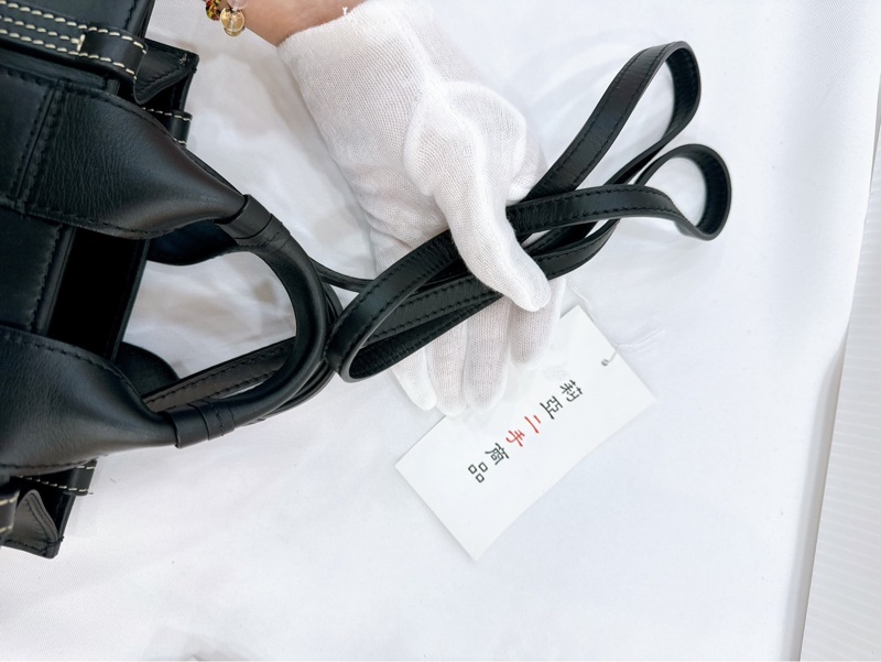 莉亞精品♡ Chloe mini woody 黑皮革 二手美包-14