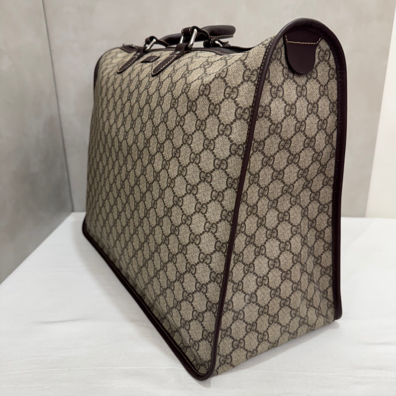 Gucci 古馳 GG supreme 帆布公事包 中古 二手 vintage 狀態良好-7