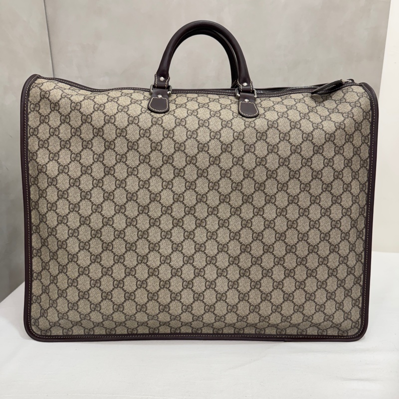 Gucci 古馳 GG supreme 帆布公事包 中古 二手 vintage 狀態良好-8