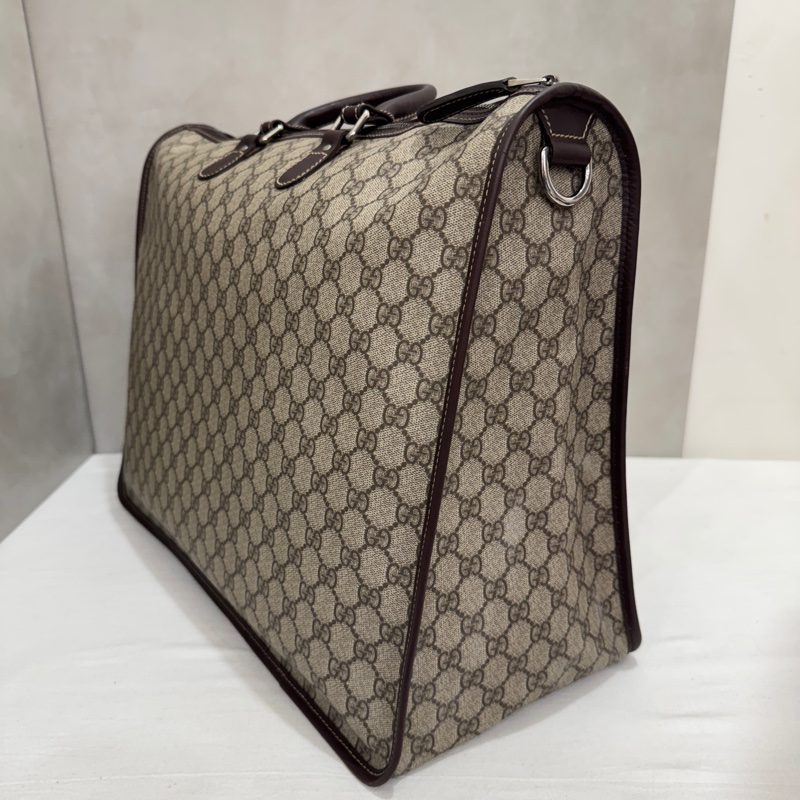 Gucci 古馳 GG supreme 帆布公事包 中古 二手 vintage 狀態良好-9