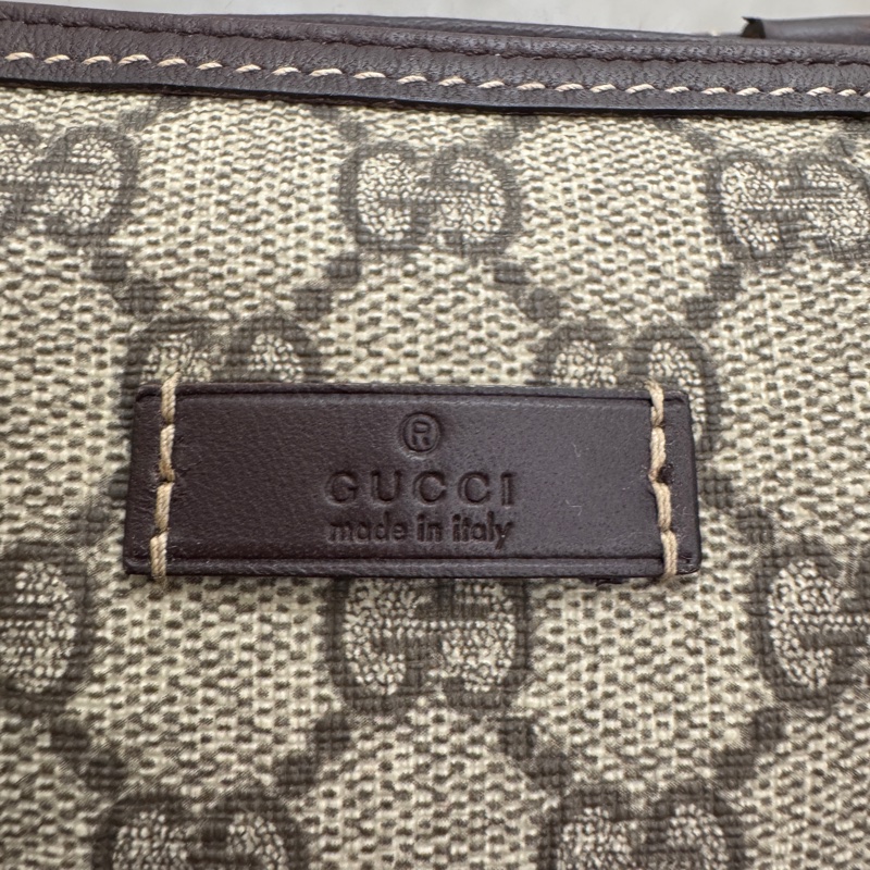Gucci 古馳 GG supreme 帆布公事包 中古 二手 vintage 狀態良好-17