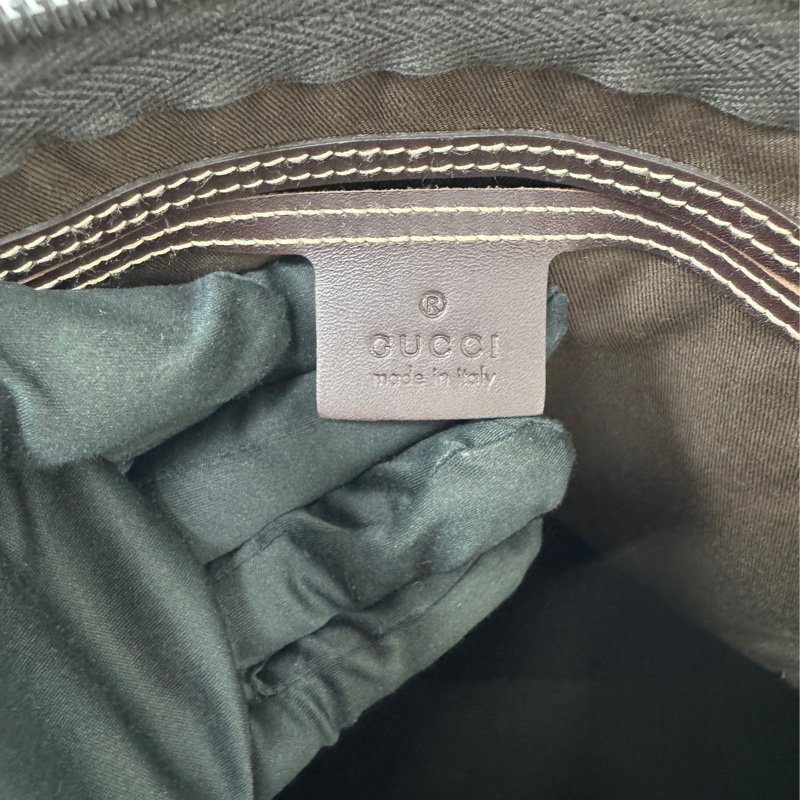 Gucci 古馳 GG supreme 帆布公事包 中古 二手 vintage 狀態良好-24