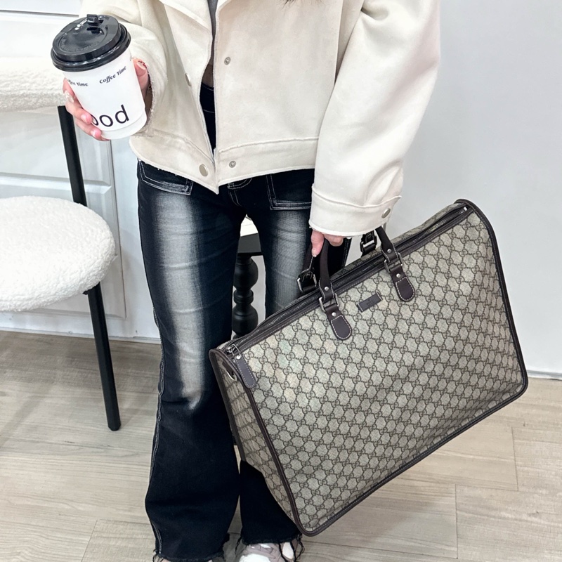 Gucci 古馳 GG supreme 帆布公事包 中古 二手 vintage 狀態良好-1