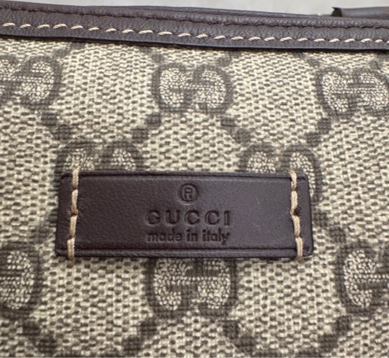 Gucci 古馳 GG supreme 帆布公事包 中古 二手 vintage 狀態良好-5