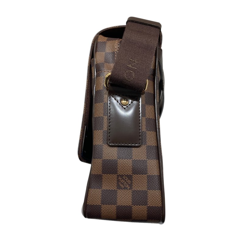 LOUIS VUITTON 路易威登 M12142 SHELTON MM 側背包 PVC帆布 棋盤格 棕色 金釦-2