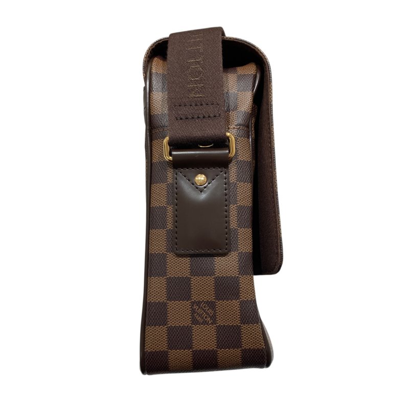 LOUIS VUITTON 路易威登 M12142 SHELTON MM 側背包 PVC帆布 棋盤格 棕色 金釦-3