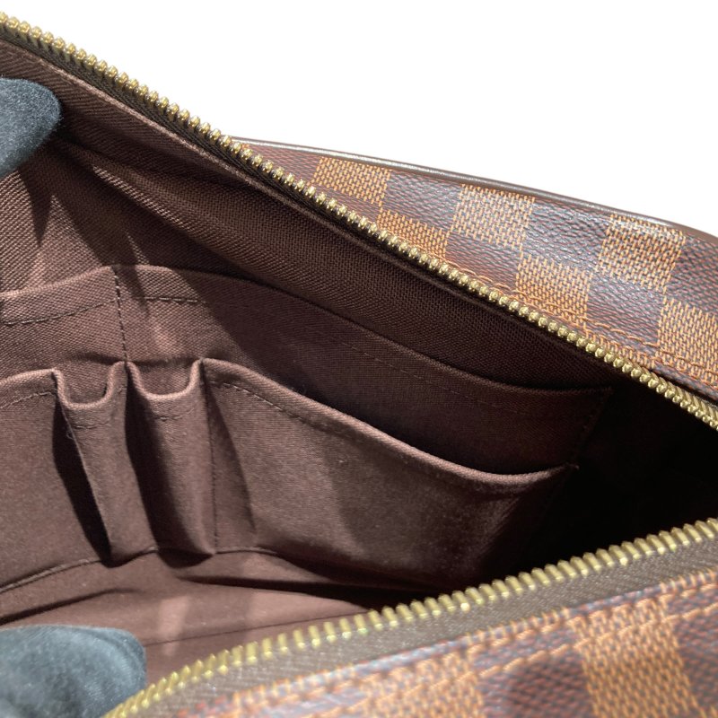 LOUIS VUITTON 路易威登 M12142 SHELTON MM 側背包 PVC帆布 棋盤格 棕色 金釦-11