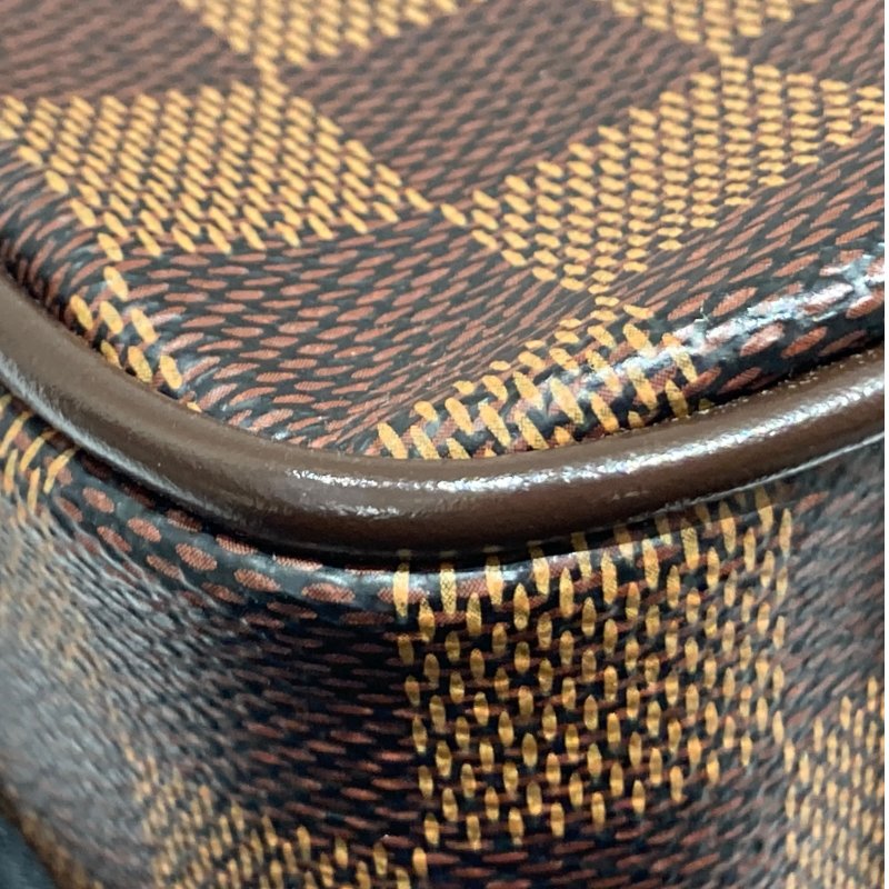 LOUIS VUITTON 路易威登 M12142 SHELTON MM 側背包 PVC帆布 棋盤格 棕色 金釦-16