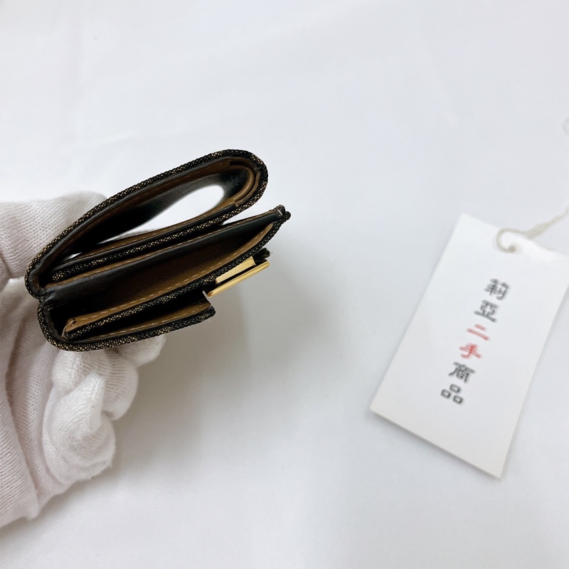 莉亞精品♡ Fendi 老花零錢短夾 二手美夾-4