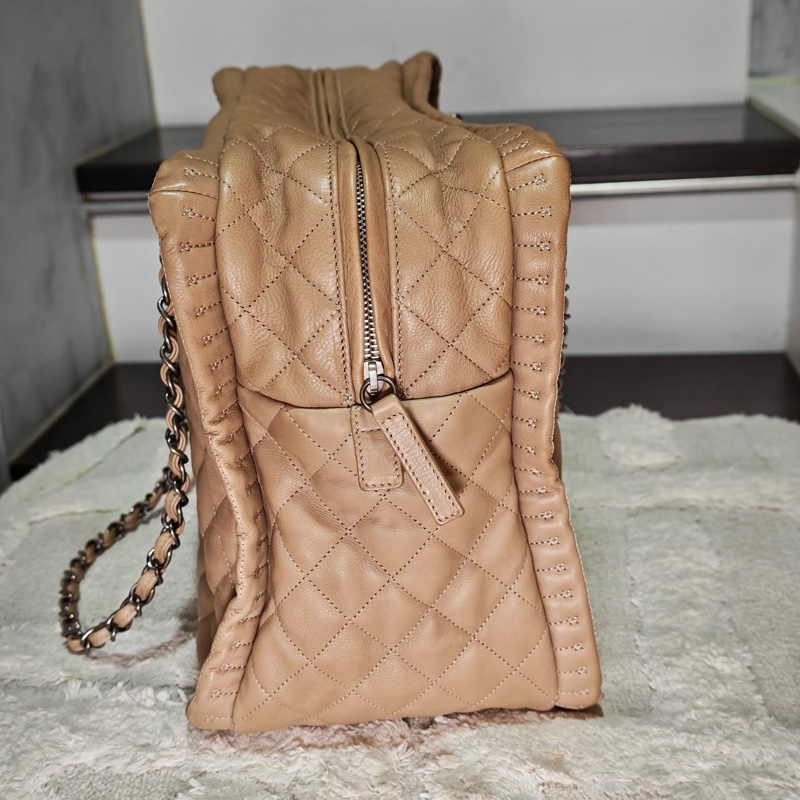 ChanelVintage 牛皮保齡球托特包-2