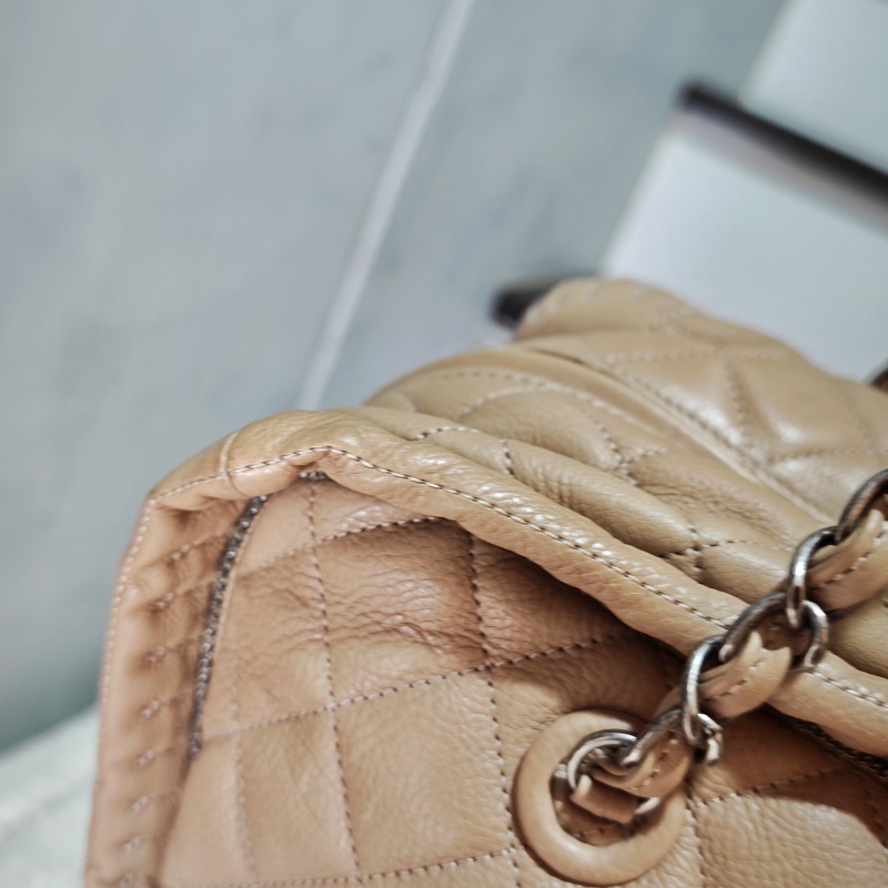 ChanelVintage 牛皮保齡球托特包-13