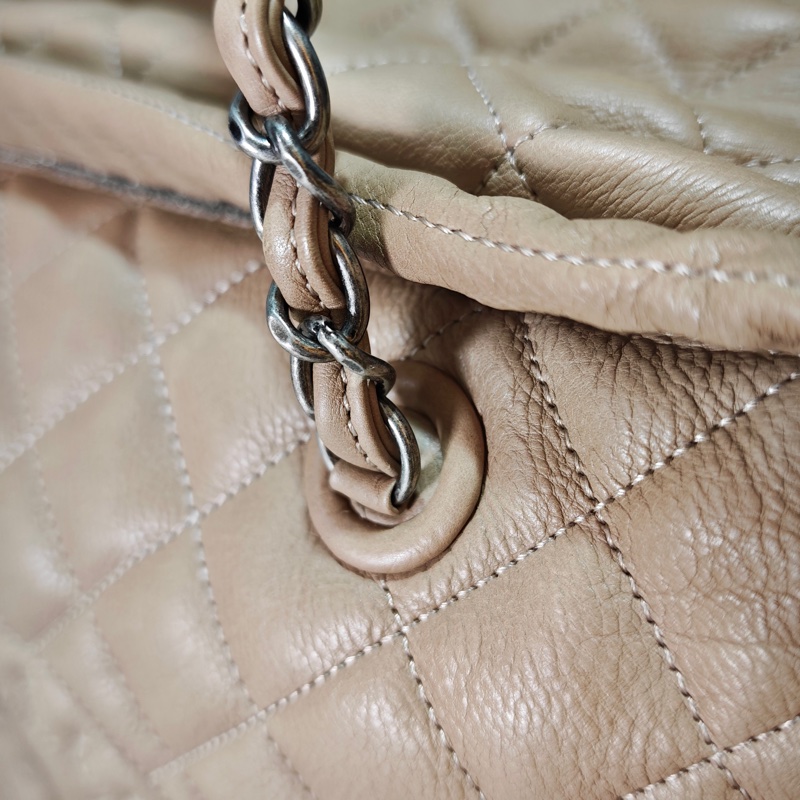 ChanelVintage 牛皮保齡球托特包-20