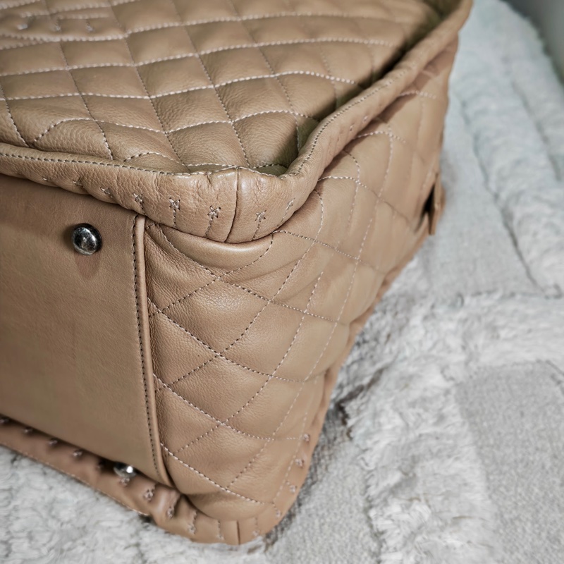 ChanelVintage 牛皮保齡球托特包-31