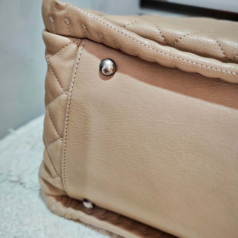 ChanelVintage 牛皮保齡球托特包-38