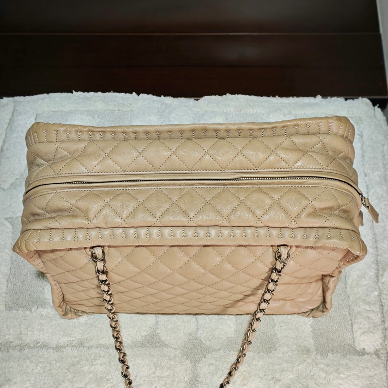 ChanelVintage 牛皮保齡球托特包-39