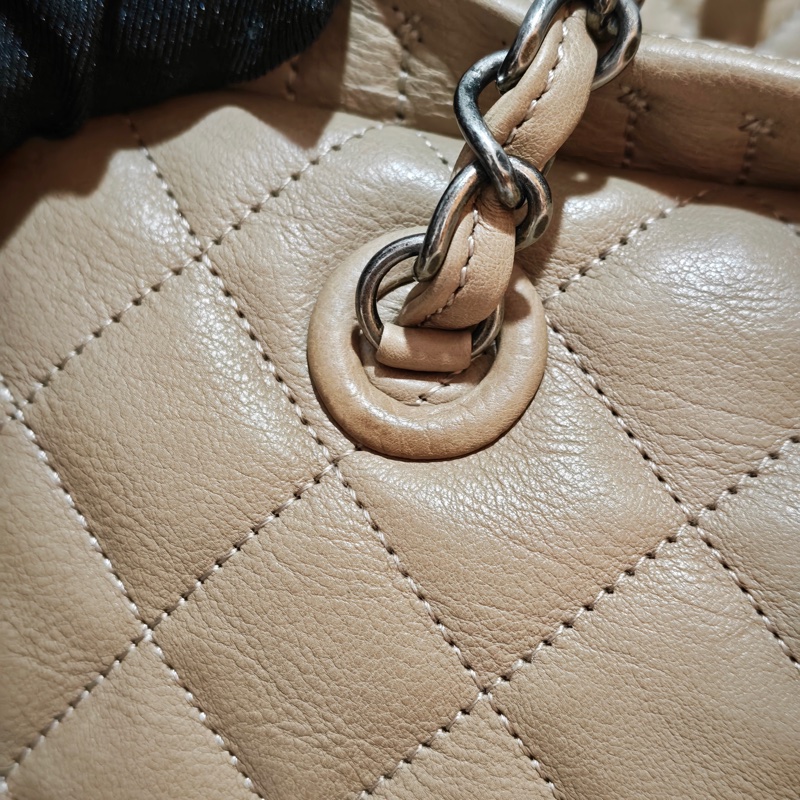 ChanelVintage 牛皮保齡球托特包-45