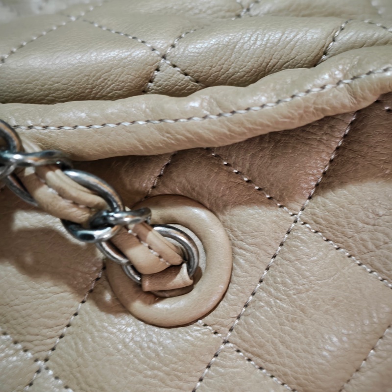 ChanelVintage 牛皮保齡球托特包-47