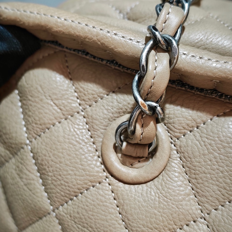 ChanelVintage 牛皮保齡球托特包-48