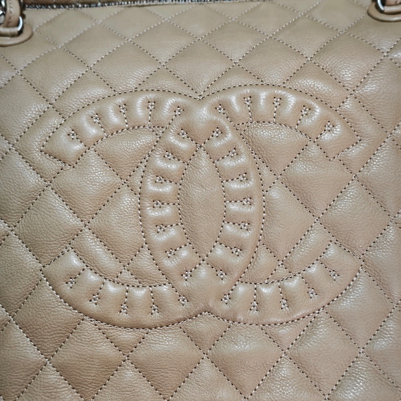 ChanelVintage 牛皮保齡球托特包-49