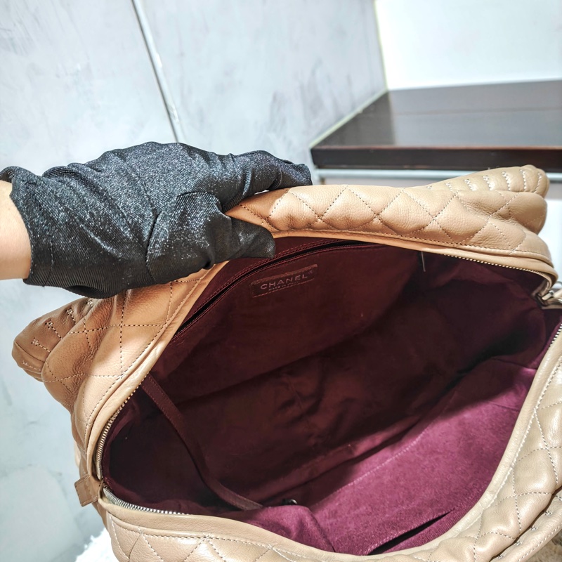 ChanelVintage 牛皮保齡球托特包-52