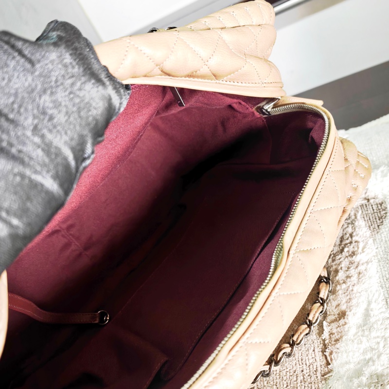 ChanelVintage 牛皮保齡球托特包-55