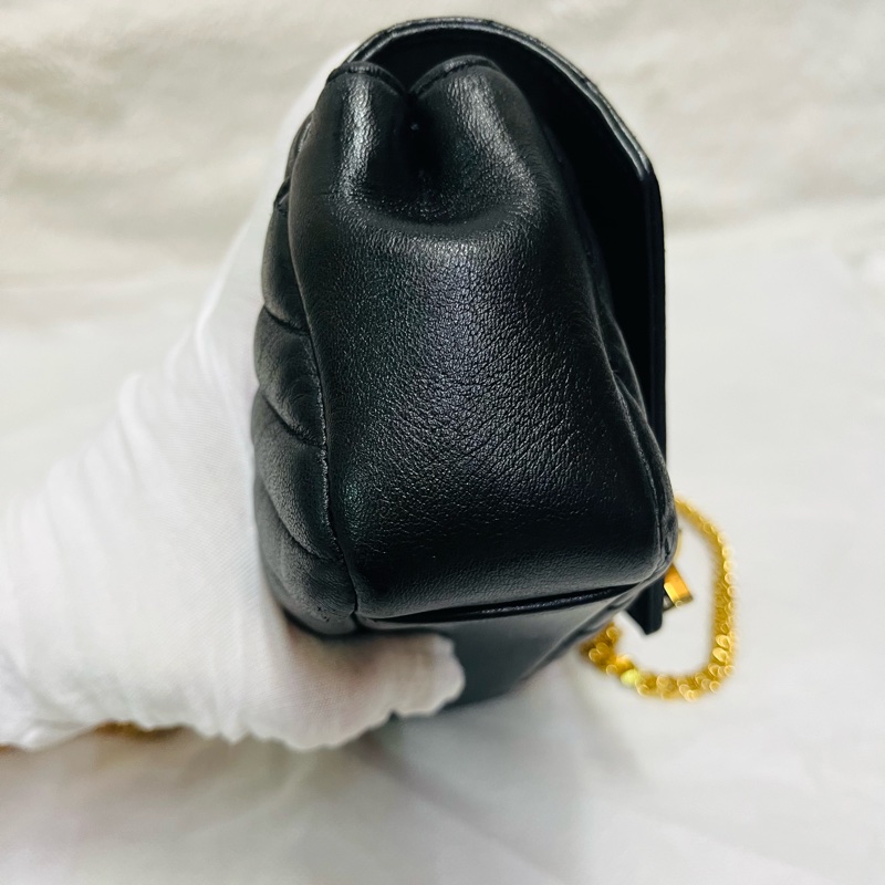 YSL 黑金流蘇包/斜背包/手機包-11