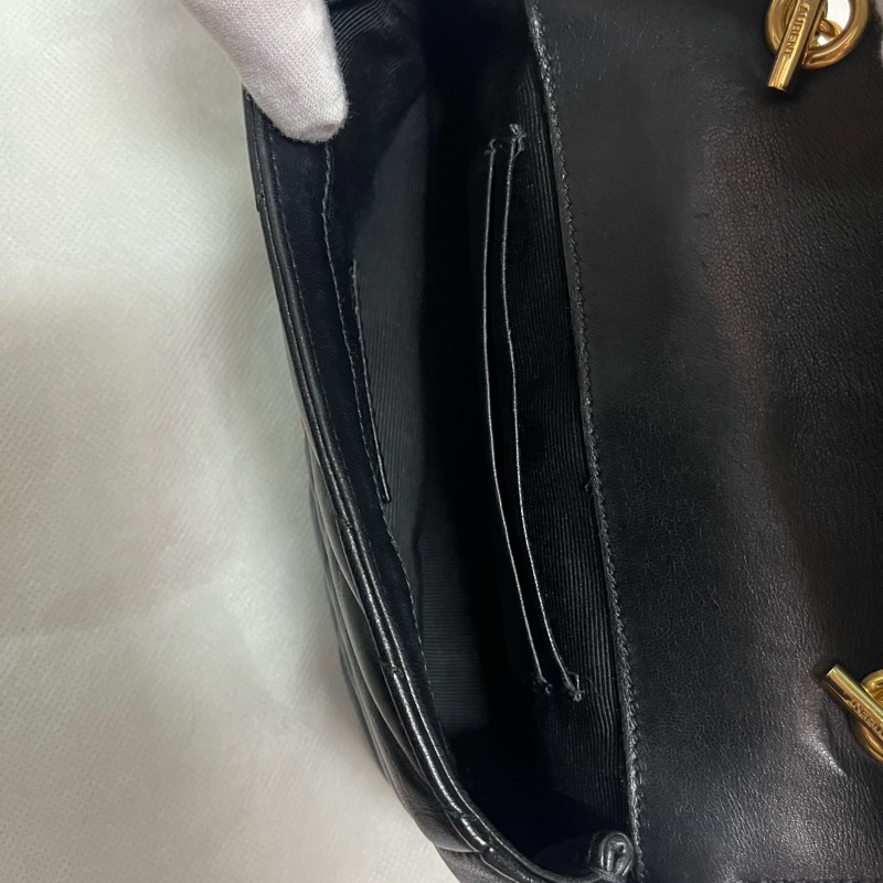 YSL 黑金流蘇包/斜背包/手機包-15