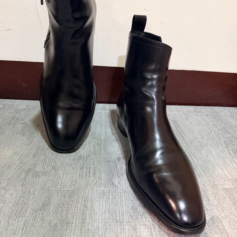 Saint Laurent Wyatt 拉鍊皮靴 Saint Laurent Black Wyatt Zip Boots-1