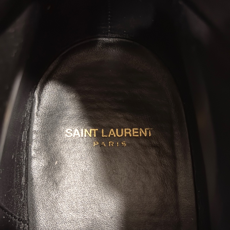 Saint Laurent Wyatt 拉鍊皮靴 Saint Laurent Black Wyatt Zip Boots-7