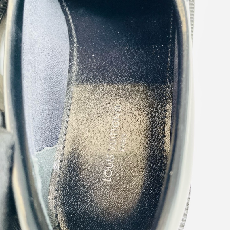 LV路易威登金屬粗鏈條樂福鞋 黑色 38碼 98新-4