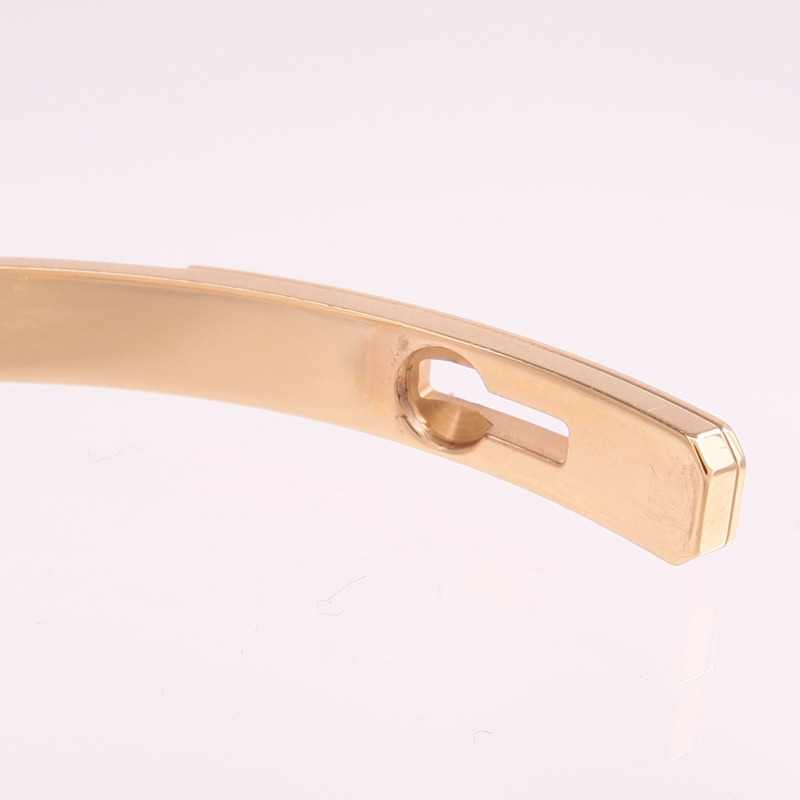 HERMES 18K玫瑰金Kelly Diamond Bracelet鑽石手鐲-8