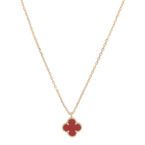 Van Cleef & Arpels 18K玫瑰金Sweet Alhambra項鍊