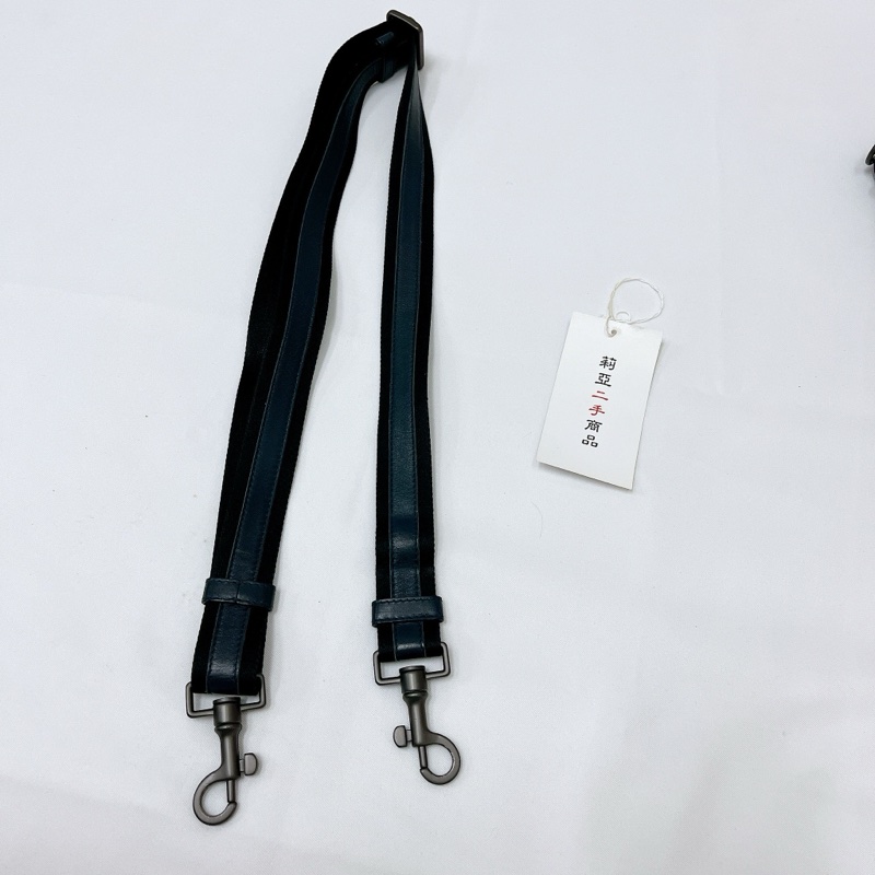 莉亞精品♡BV 小編織 肩背 斜背包 深藍 二手-14