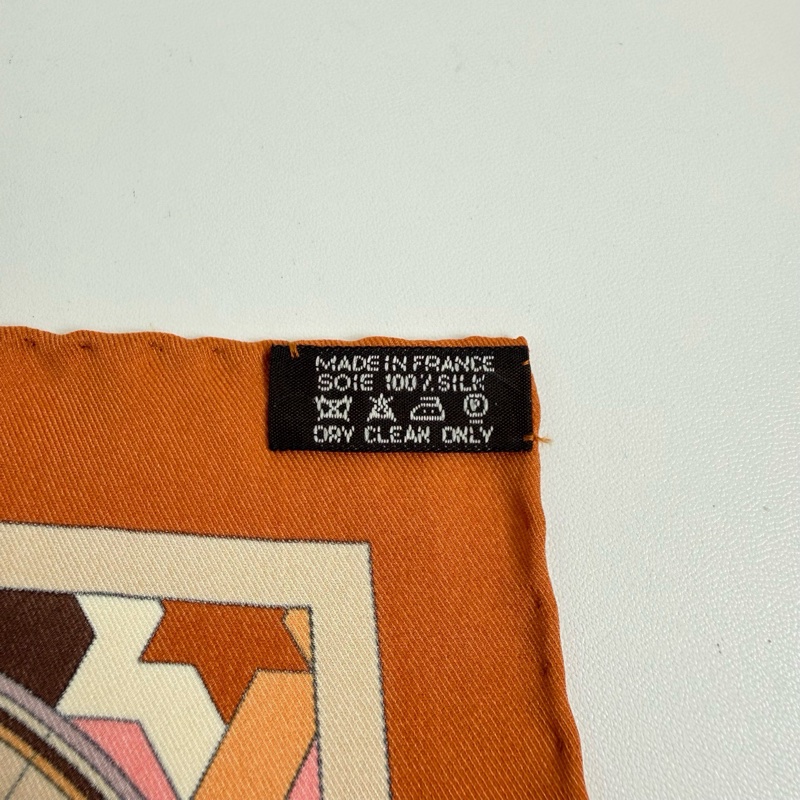 Hermes/愛馬仕 Rose de Campagne桑蠶絲絲巾65*65cm-8