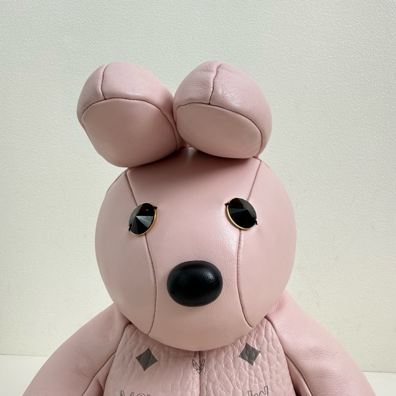 MCM 粉色兔子雙肩包 金扣 附件:肩帶 尺寸:15*45*15cm-6