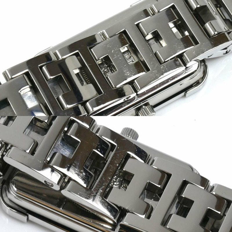 愛馬仕 Croisière 粉紅色貝殼腕錶,電池驅動(CR2.210),女士款-5