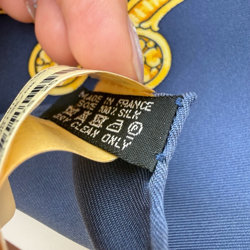 HERMES/愛馬仕 全新 桑蠶絲絲巾 90*90cm-5